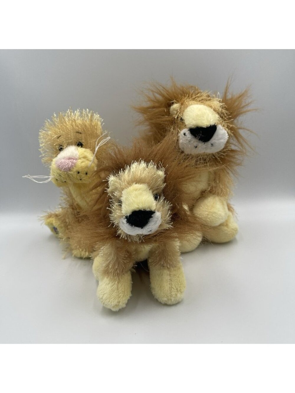 Ganz Webkinz Lion Lioness & Lil Kinz Cub Family Plush Stuffed Toys NO CODES EUC